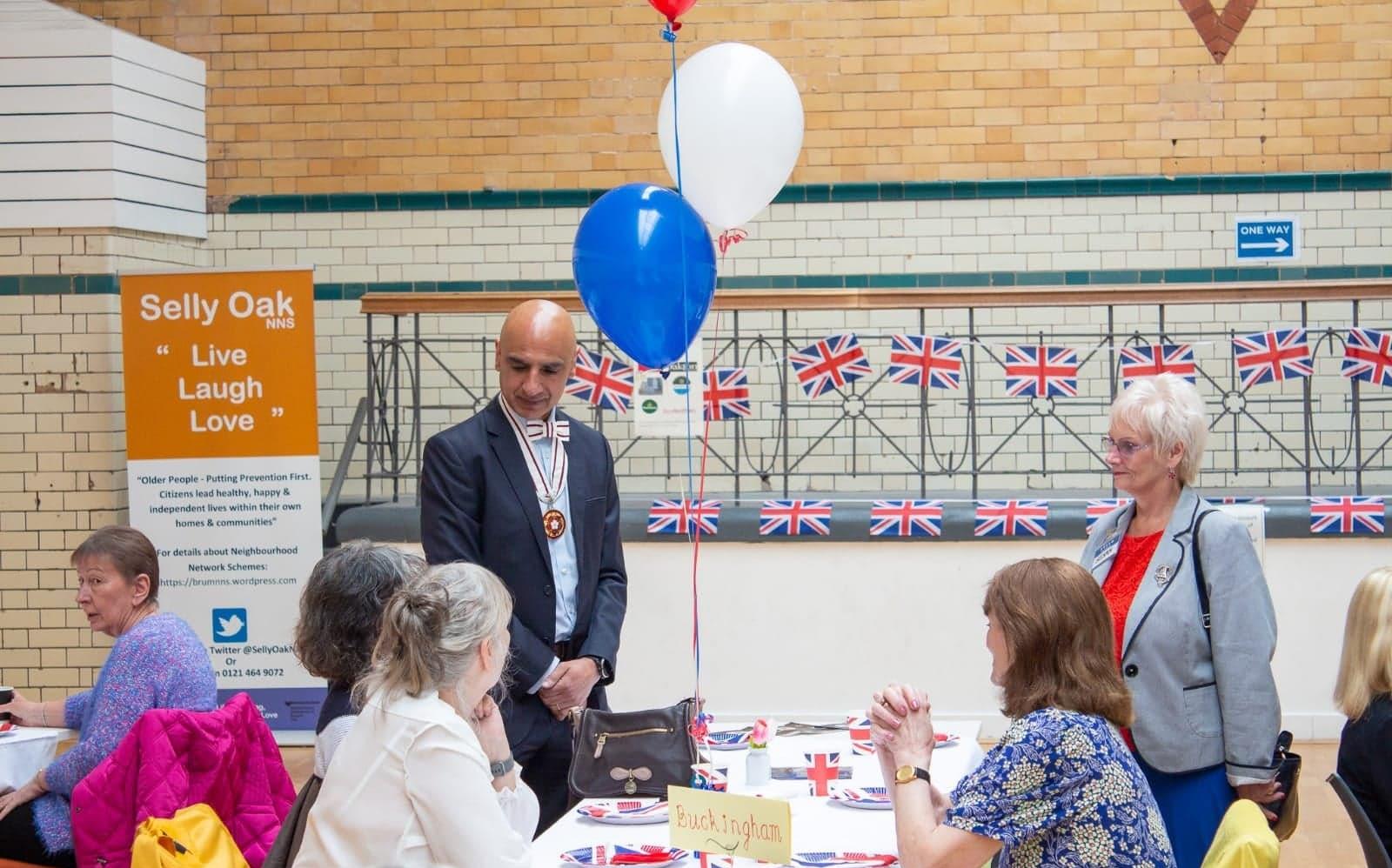 The Queens Representative Deputy Lieutenant Professor Monder Ram OBE visiting our Jubilee Celebrations